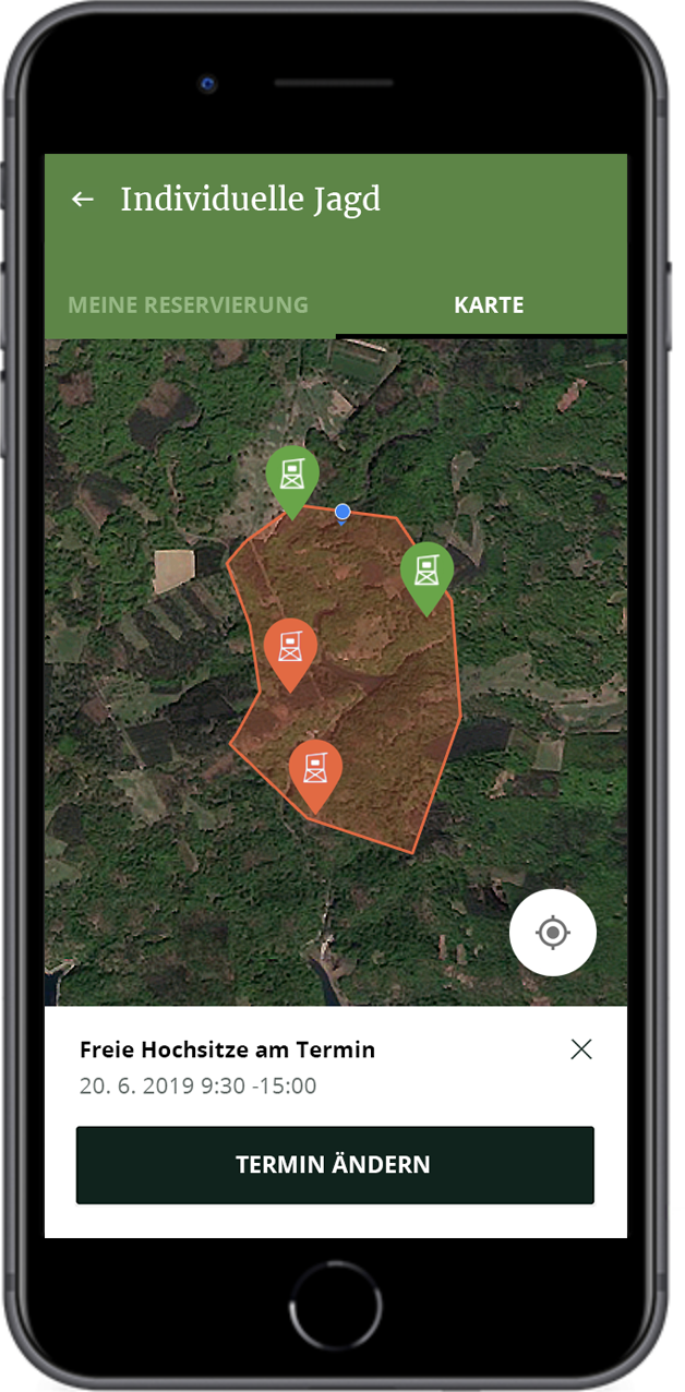 Den Hochsitz reservieren