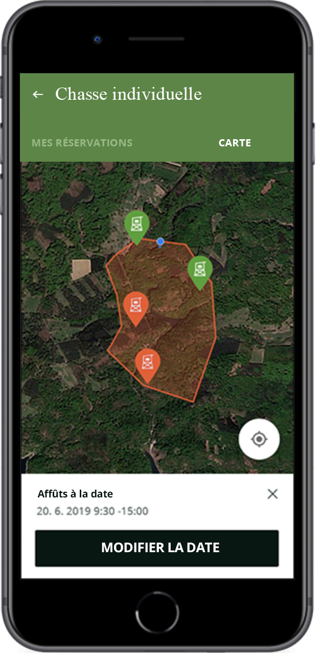 Réservation des affûts